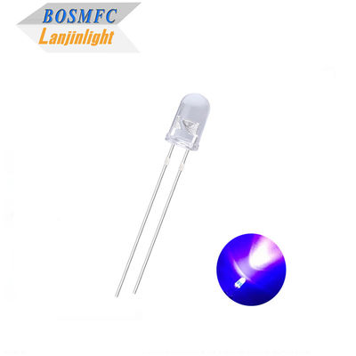 Round Head 5mm Ultraviolet LED 385nm 395nm UV light Water Clear Lens For Mosquito Lamp
