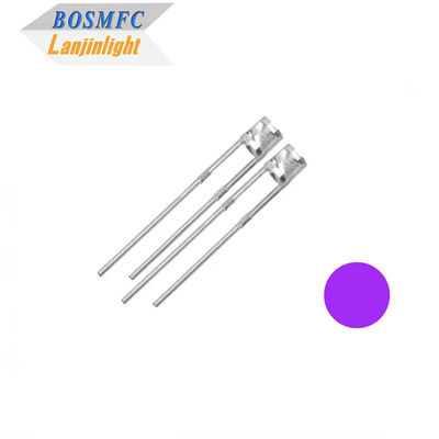 Good price Flat Top UV LED Chip Diode 3mm Through Hole 365nm For Jewelry Detection online