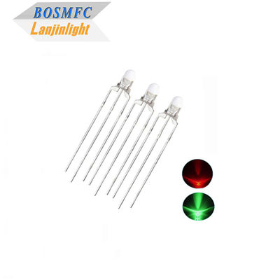 Good price Bi Color 3mm Through Hole LED Multifunctional 20mA Red &amp; Green Light online
