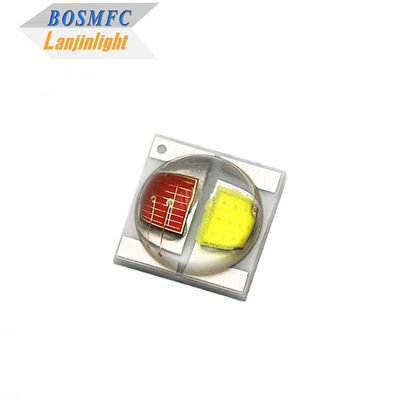 Good price 2W 3535 SMD LED Dome Lens 30 Degrees Bi Color Red And White 350mA High Brightness LED Diode online
