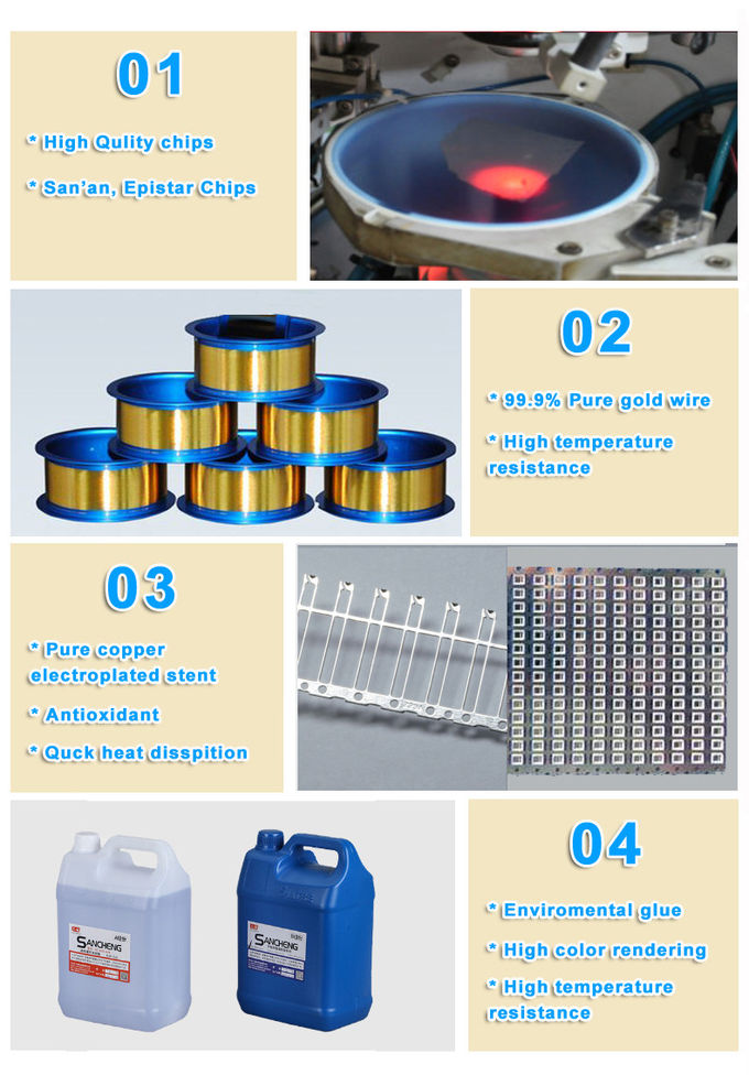 Practical 6028 RGB LED Reverse Mount 3528 SMD For Mechanical Keyboard Lighting 1