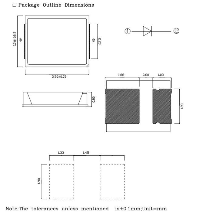 Multi Color IC built-in RGB 2835 SMD LED Multipurpose For Outdoor Lighting 0