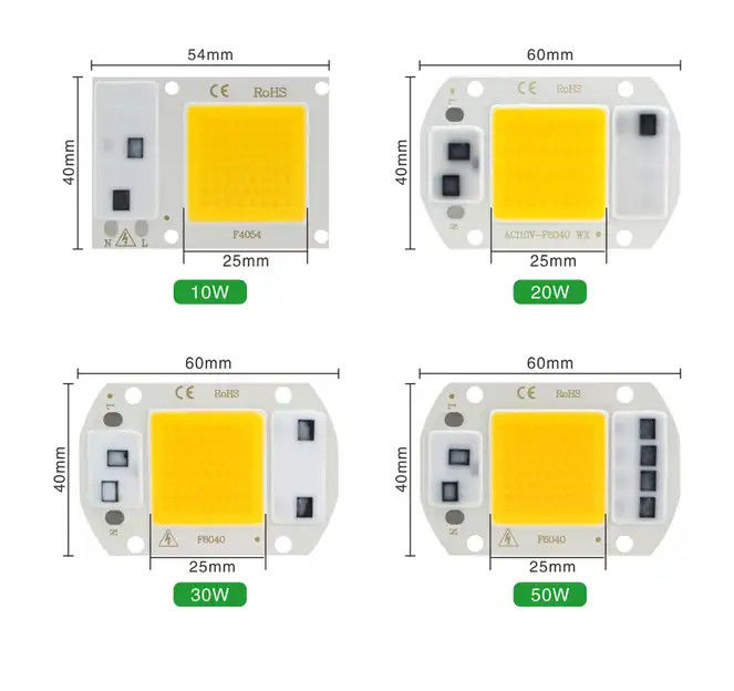 Practical Full Spectrum COB LED Chip 50W 100W For Indoor Plant Grow Lamp 0