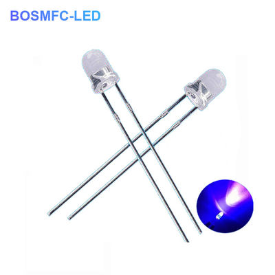 3mm F3 Dip UV LED Chip 395nm 405nm Through Hole For Nail Polish Curing