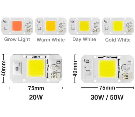 Warm White Plants COB Power LED 20W 50W High Lumen for grow light