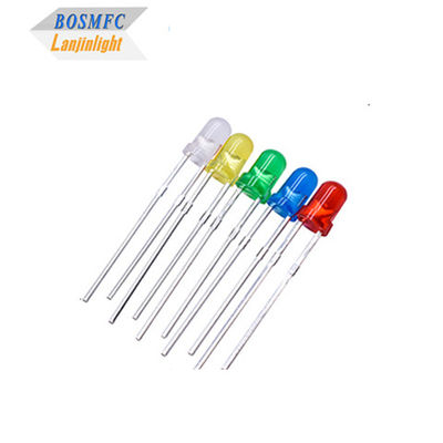 3mm Through Hole LED all colors F3 dip led Practical For Indoor Lighting