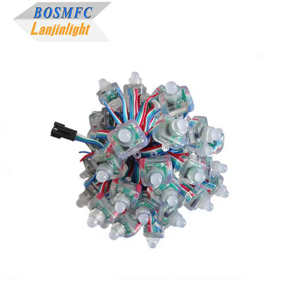 Full Color Pixel LED Lights Digital Square WS2811 RGB Pixel Module String Light 12mm 5V 12V RGB Waterproof Strings