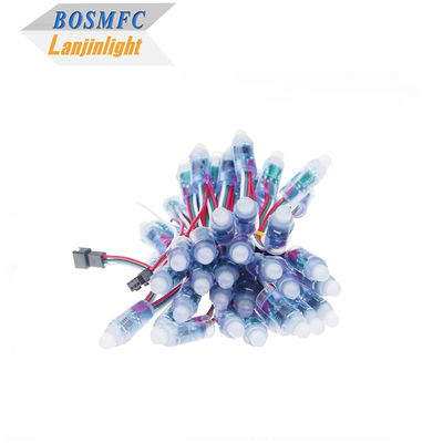 RGB Full Color Pixel Waterproof WS2811 Pixels Digital Addressable LED Globe String Lights 12mm DC 5V