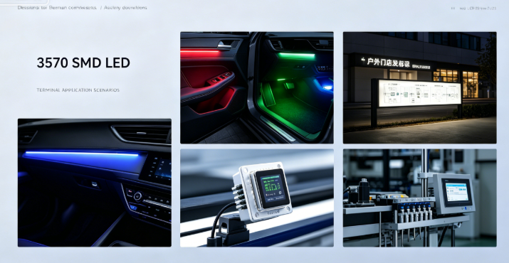 3570 SMD LED Application Scenarios: High Brightness Light Source for Automotive, Outdoor Signs and Industrial Displays